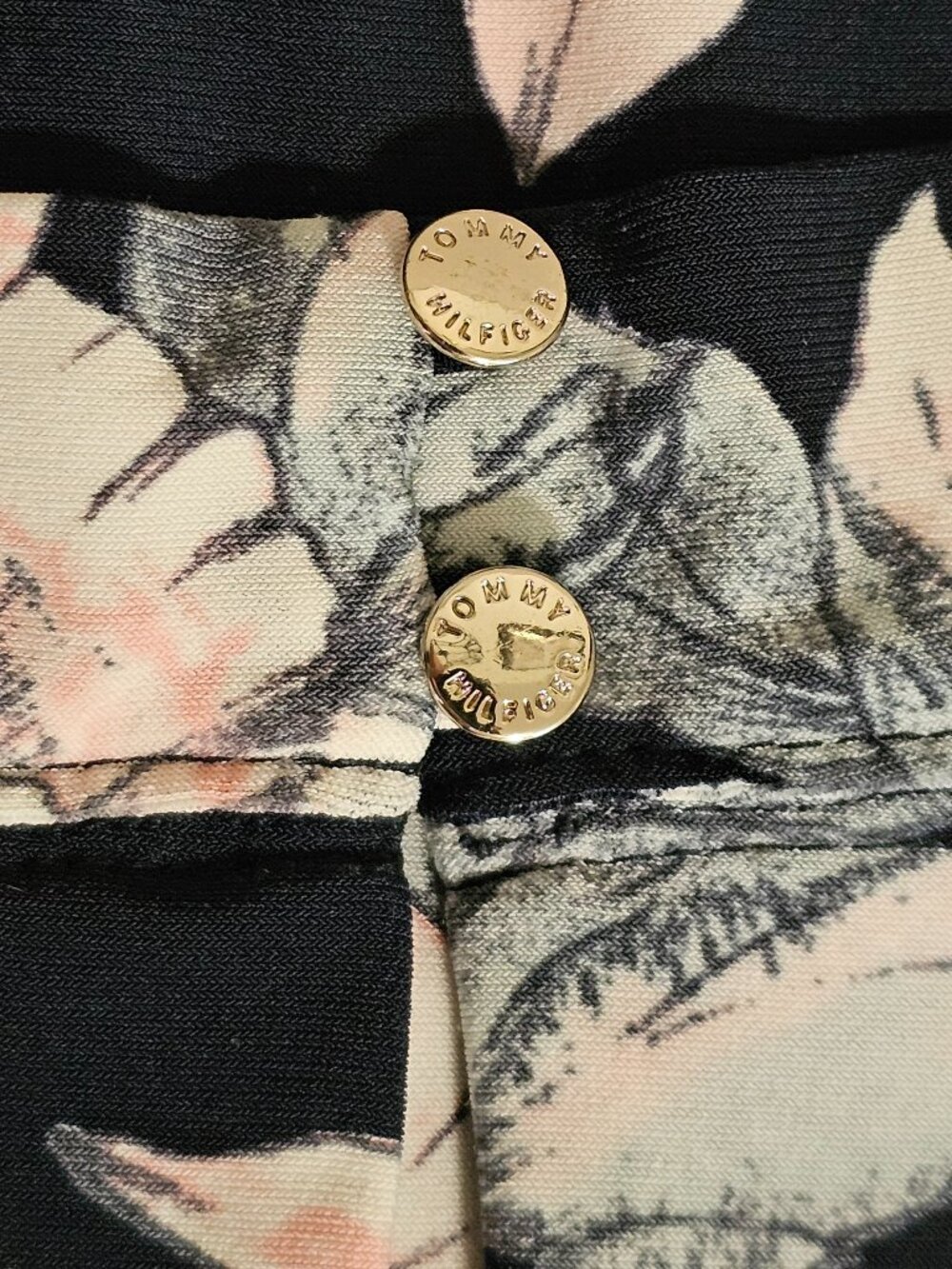 Tommy Hilfiger Floral Blouse Women’s XL Sleeveless V Neck Knot Front - Picture 5 of 14